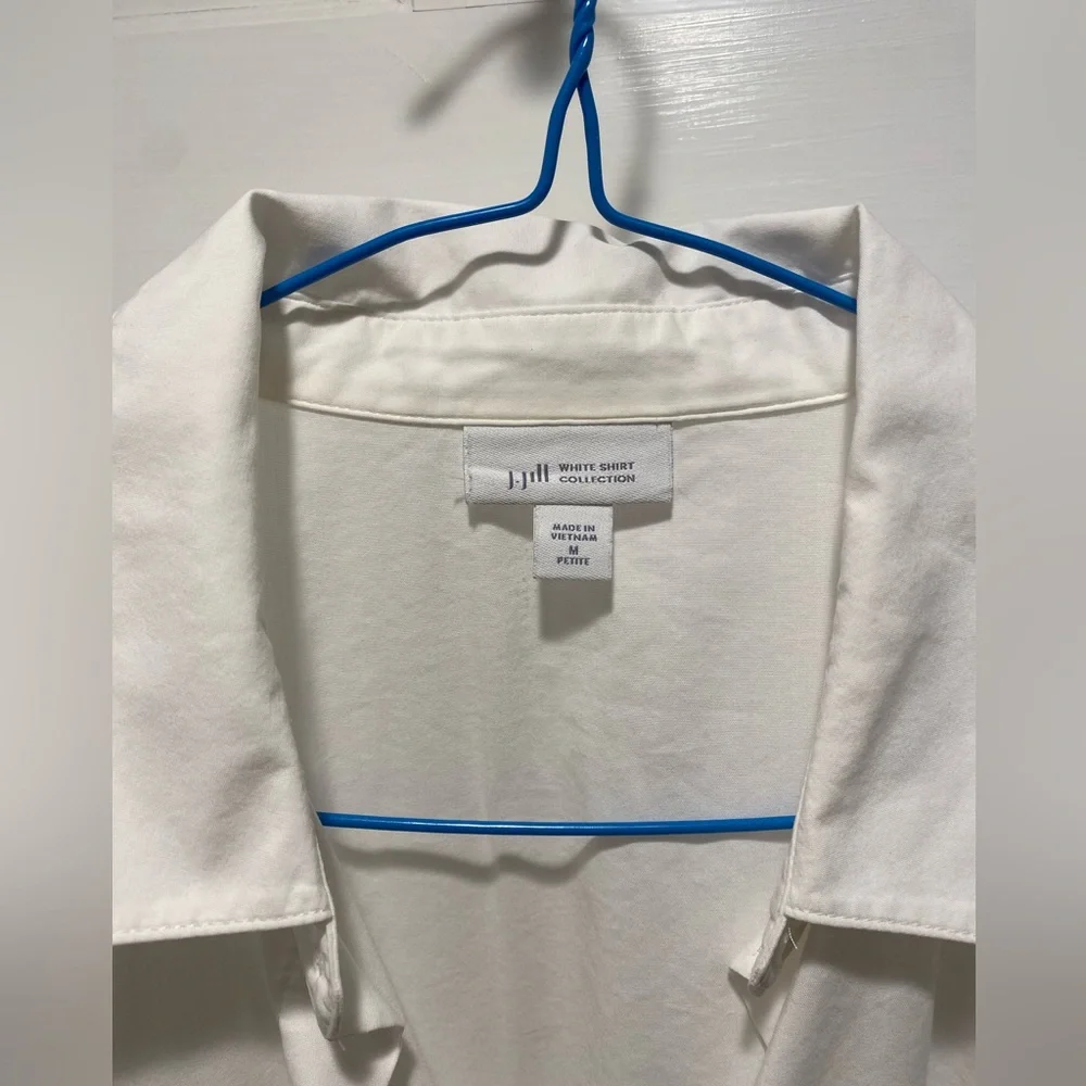 J.Jill white button down tunic - Picture 4 of 6